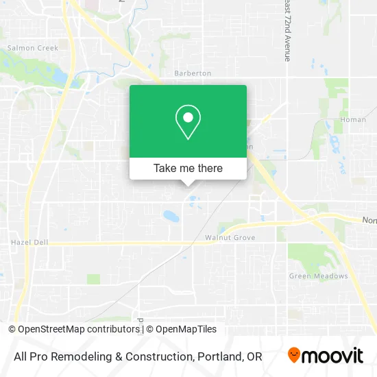 All Pro Remodeling & Construction map