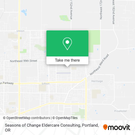 Mapa de Seasons of Change Eldercare Consulting