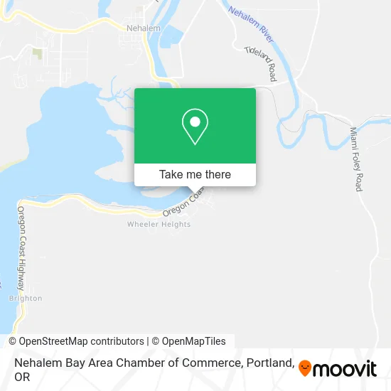 Nehalem Bay Area Chamber of Commerce map