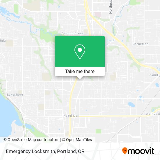 Mapa de Emergency Locksmith