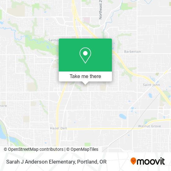 Mapa de Sarah J Anderson Elementary