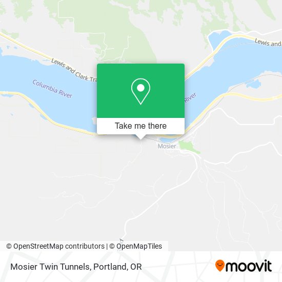 Mosier Twin Tunnels map