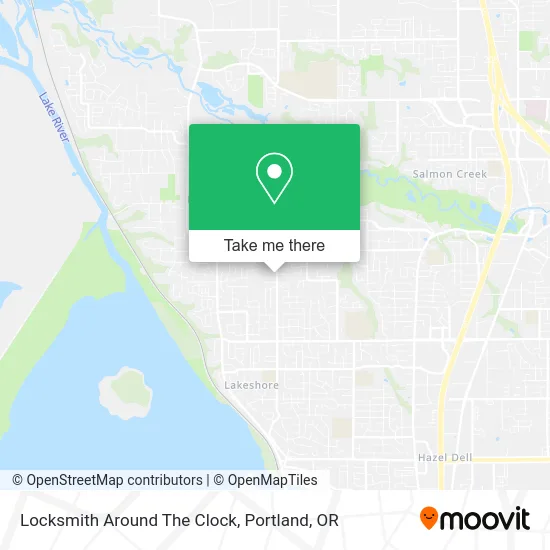 Locksmith Around The Clock map