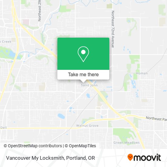Mapa de Vancouver My Locksmith