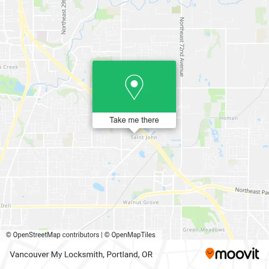 Vancouver My Locksmith map