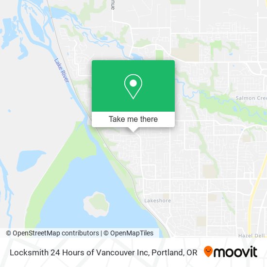 Locksmith 24 Hours of Vancouver Inc map