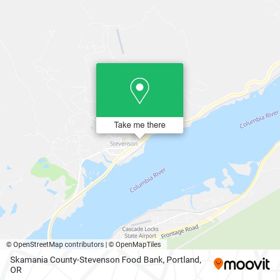 Skamania County-Stevenson Food Bank map