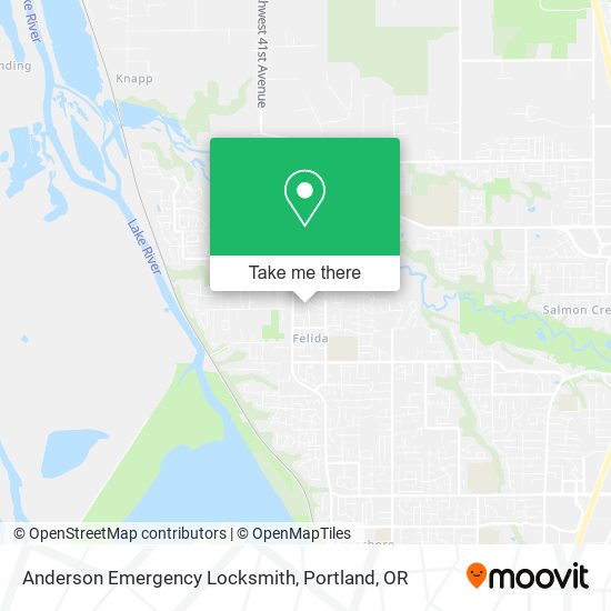 Anderson Emergency Locksmith map