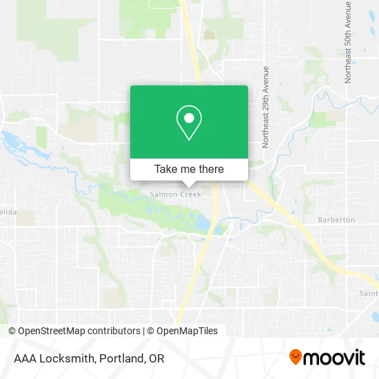Mapa de AAA Locksmith