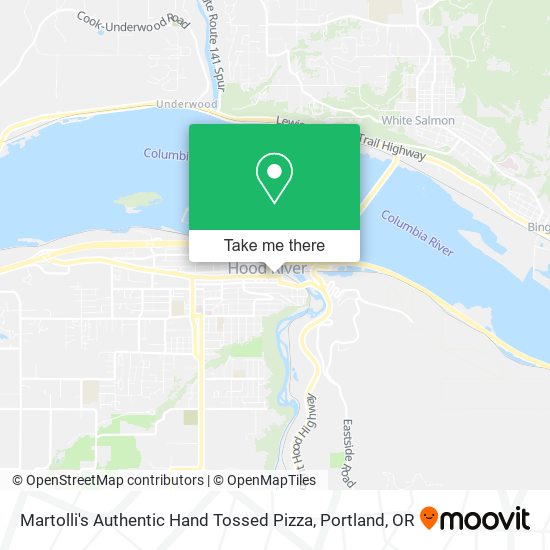 Mapa de Martolli's Authentic Hand Tossed Pizza