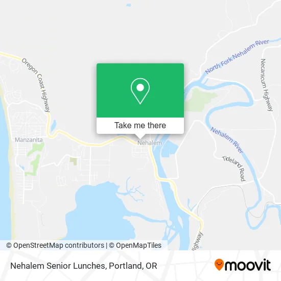 Mapa de Nehalem Senior Lunches