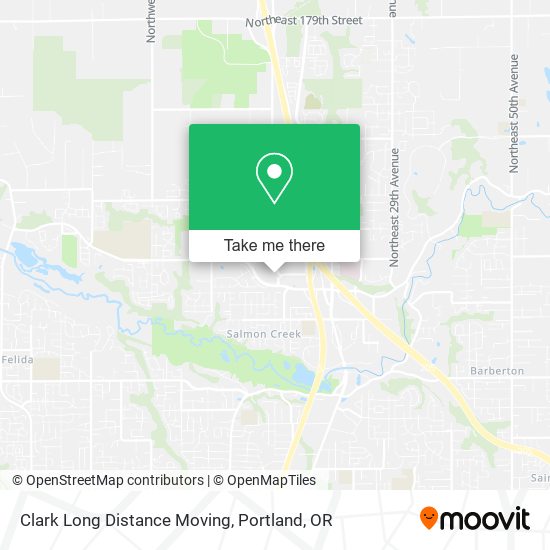 Clark Long Distance Moving map