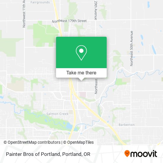 Painter Bros of Portland map