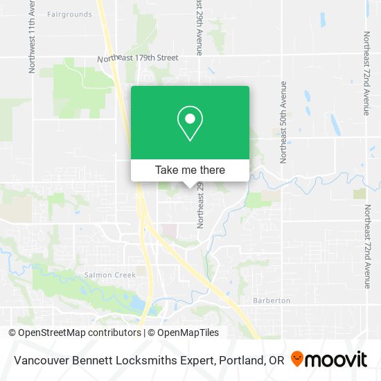 Vancouver Bennett Locksmiths Expert map