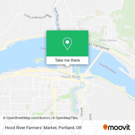 Hood River Farmers' Market map