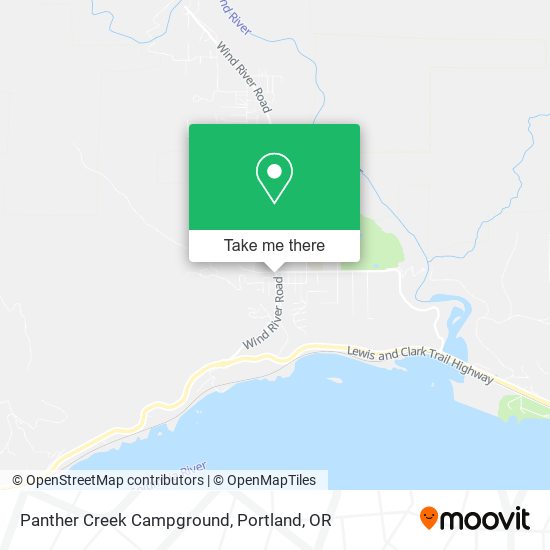 Panther Creek Campground map