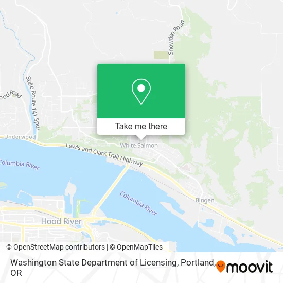 Mapa de Washington State Department of Licensing
