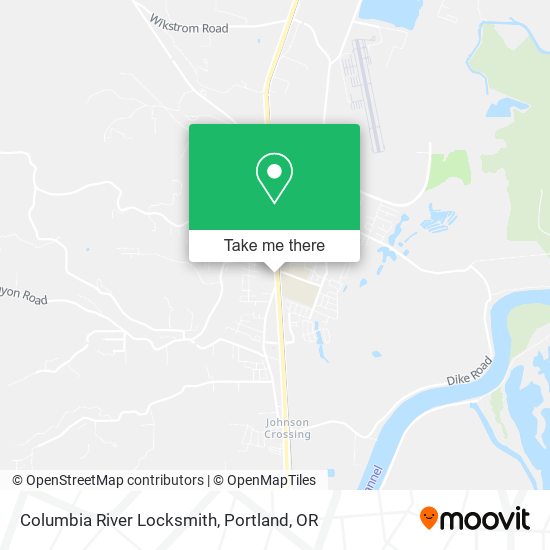 Columbia River Locksmith map