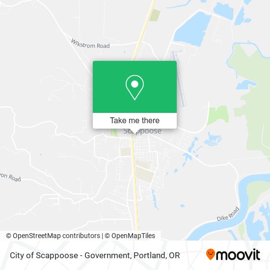 City of Scappoose - Government map