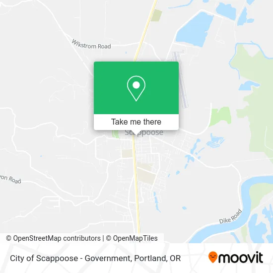 City of Scappoose - Government map