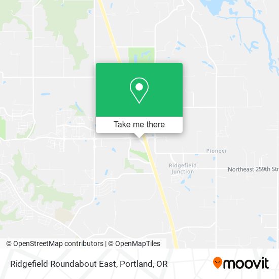 Ridgefield Roundabout East map