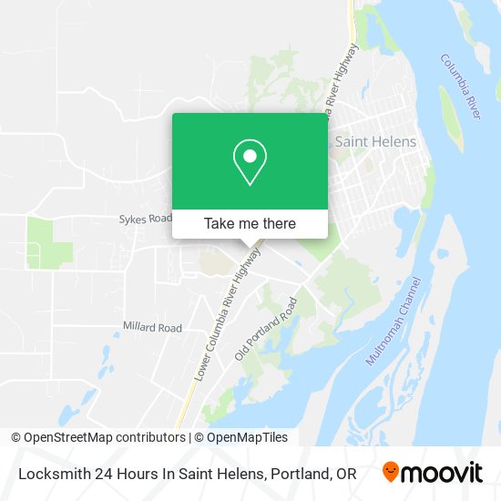 Locksmith 24 Hours In Saint Helens map