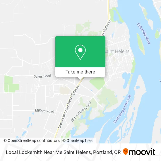 Local Locksmith Near Me Saint Helens map