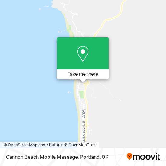 Cannon Beach Mobile Massage map