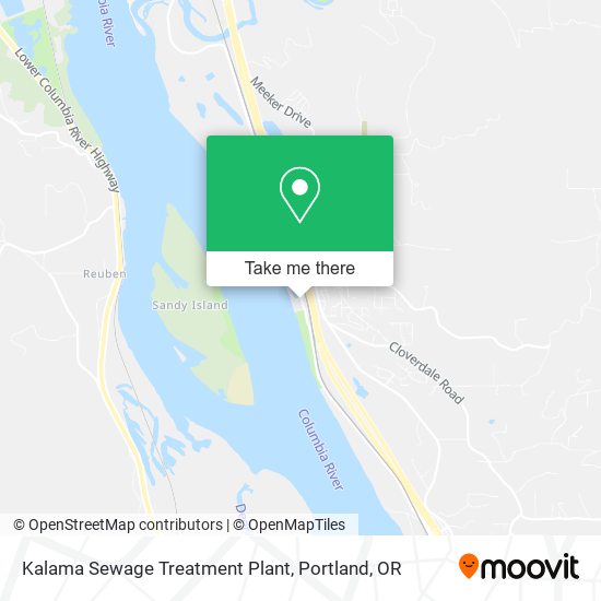 Kalama Sewage Treatment Plant map