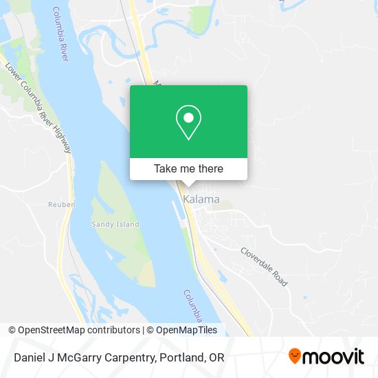 Daniel J McGarry Carpentry map