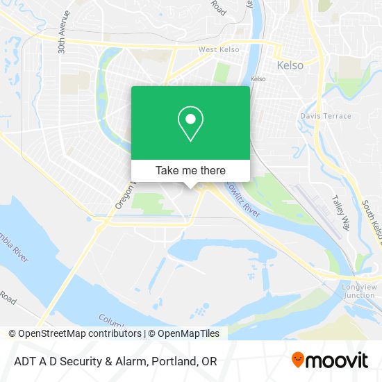 Mapa de ADT A D Security & Alarm