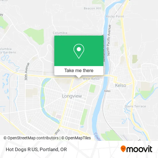 Hot Dogs R US map