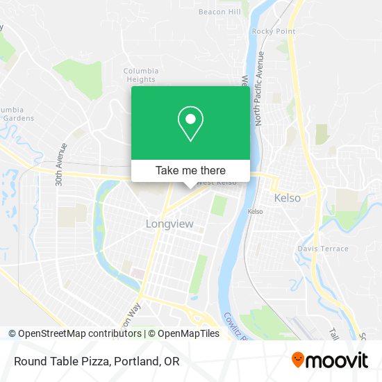 Mapa de Round Table Pizza