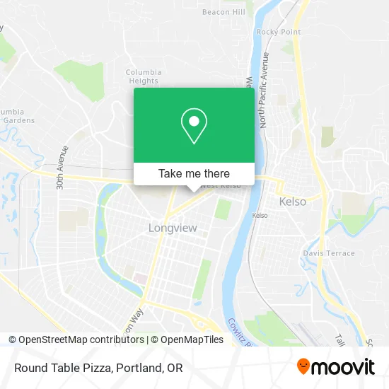 Round Table Pizza map