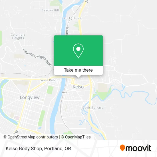 Kelso Body Shop map