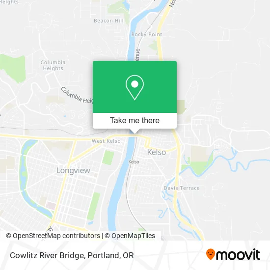 Mapa de Cowlitz River Bridge