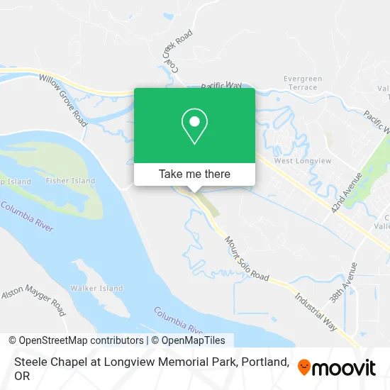 Steele Chapel at Longview Memorial Park map