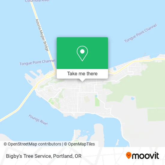 Mapa de Bigby's Tree Service