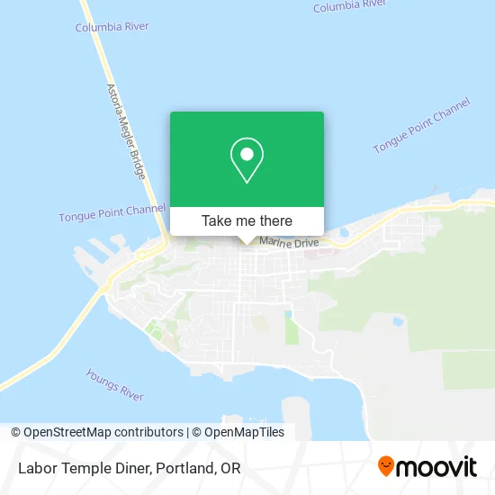 Labor Temple Diner map