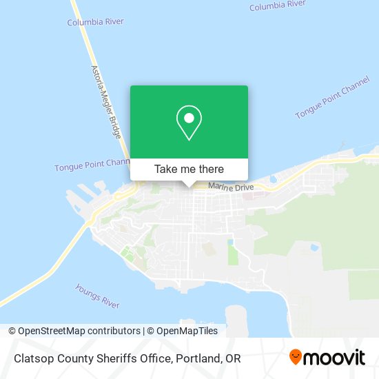 Clatsop County Sheriffs Office map