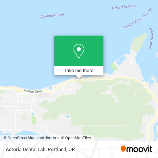 Mapa de Astoria Dental Lab