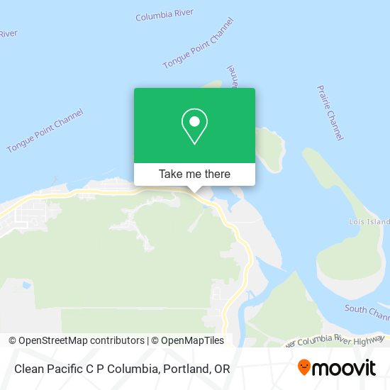Mapa de Clean Pacific C P Columbia