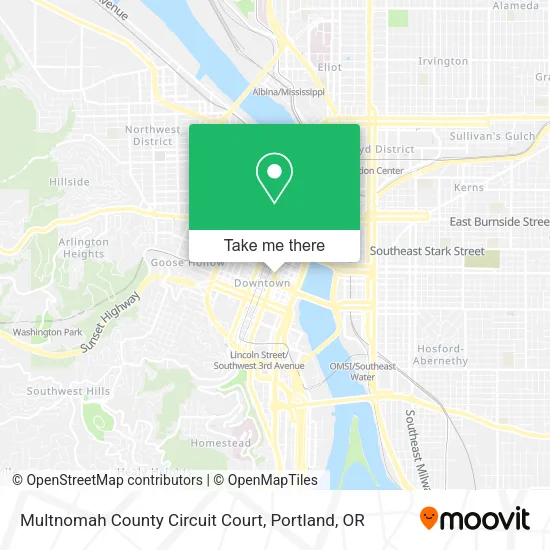 Mapa de Multnomah County Circuit Court