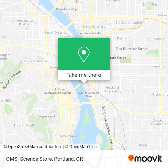 OMSI Science Store map