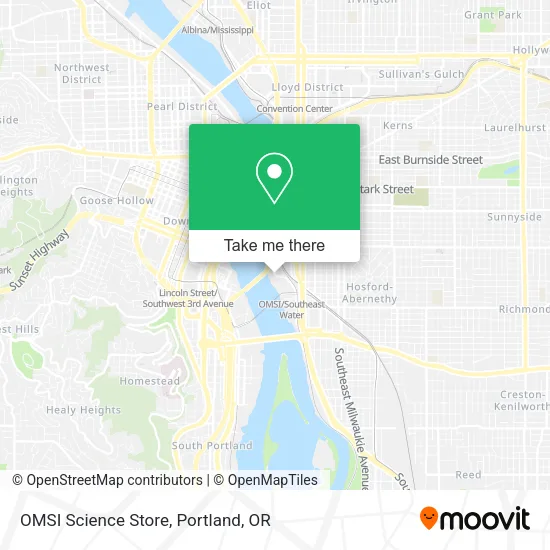 Mapa de OMSI Science Store