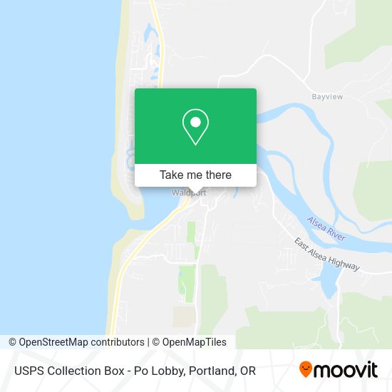 USPS Collection Box - Po Lobby map