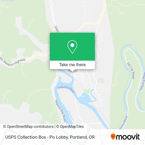 USPS Collection Box - Po Lobby map