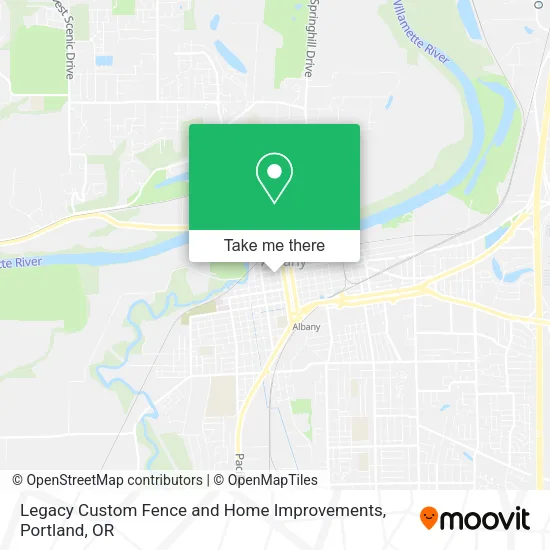 Legacy Custom Fence and Home Improvements map
