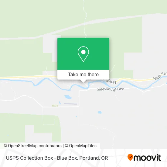 USPS Collection Box - Blue Box map