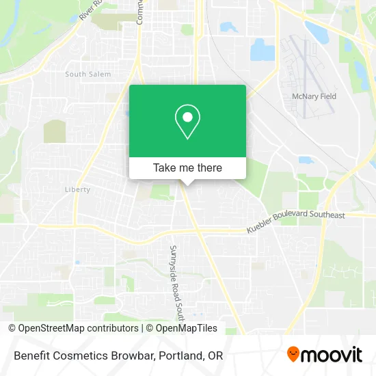 Benefit Cosmetics Browbar map